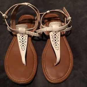 White Sandals Report Brand